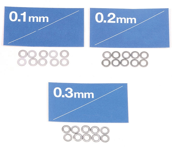 Ø10mm Cims 0.1, 0.2, 0.3mm tyggelse (3x10 stk.)