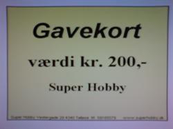 Gavekort kr. 200