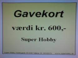 Gavekort kr. 600
