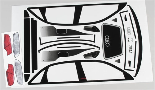 Decals Audi A4 lygter, ruderammer mm. Sæt