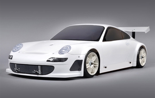 5170/06 Porsche GT3 RSR karosseri 2,0 mm. til 4WD ( Hvid ABS )