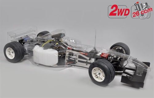 F1- Sportsline 2WD glasklare Karosseri.