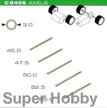 Pack of 5 asorted axles