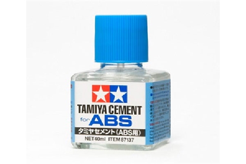 Tamiya ABS lim  (40ml) Til plastikmodeller i ABS Plast